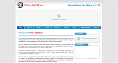 Desktop Screenshot of primesolutions.com