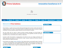 Tablet Screenshot of primesolutions.com
